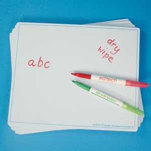 Cleverco A4 Write 'n' Wipe Boards Pack of 30 (Mini Whiteboards)