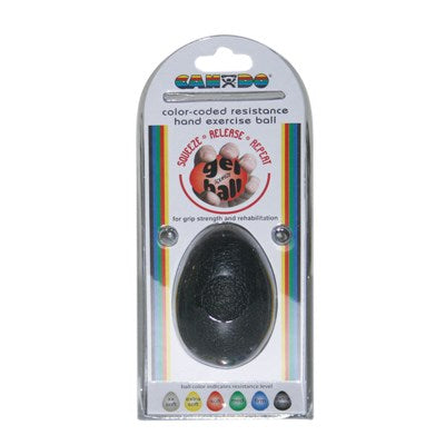 **Cando Gel Squeeze Ball - Large Cylindrical - Black - X Heavy
