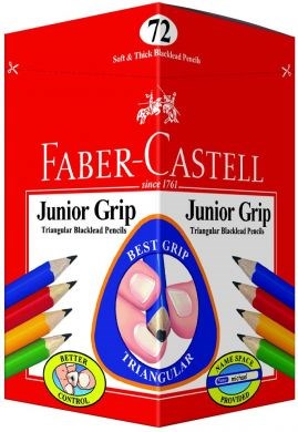 Faber Castell Junior Grip (Hand Hugger) Pencils Box of 72