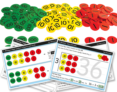 Place Value Counters With Workcards