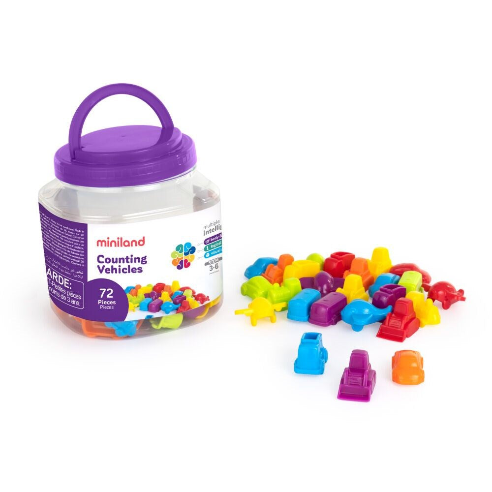 Miniland Vehicle Counters (72 Pieces)