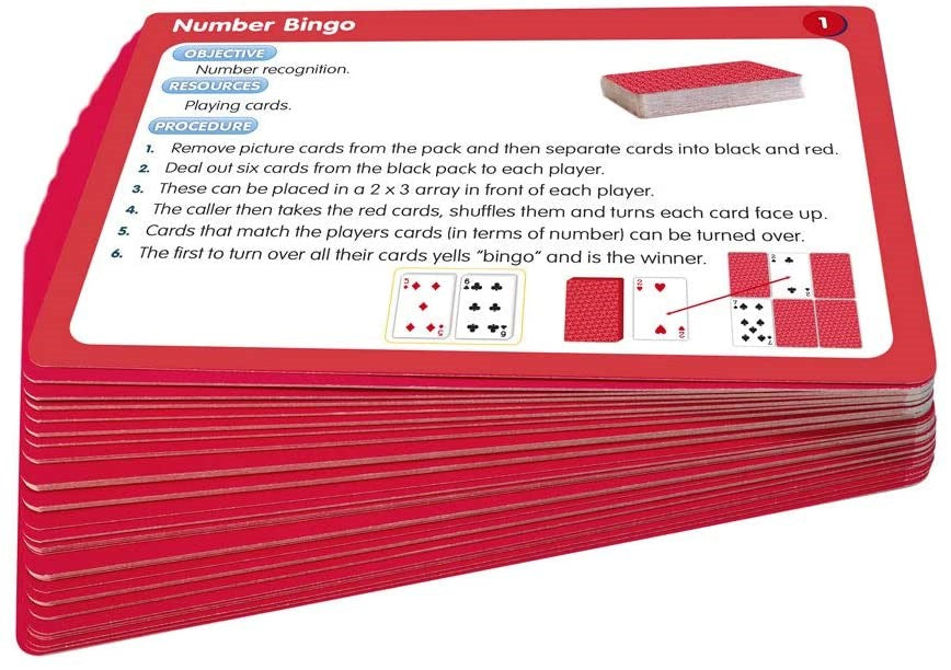 Junior Learning 50 Playing Card Activity Cards