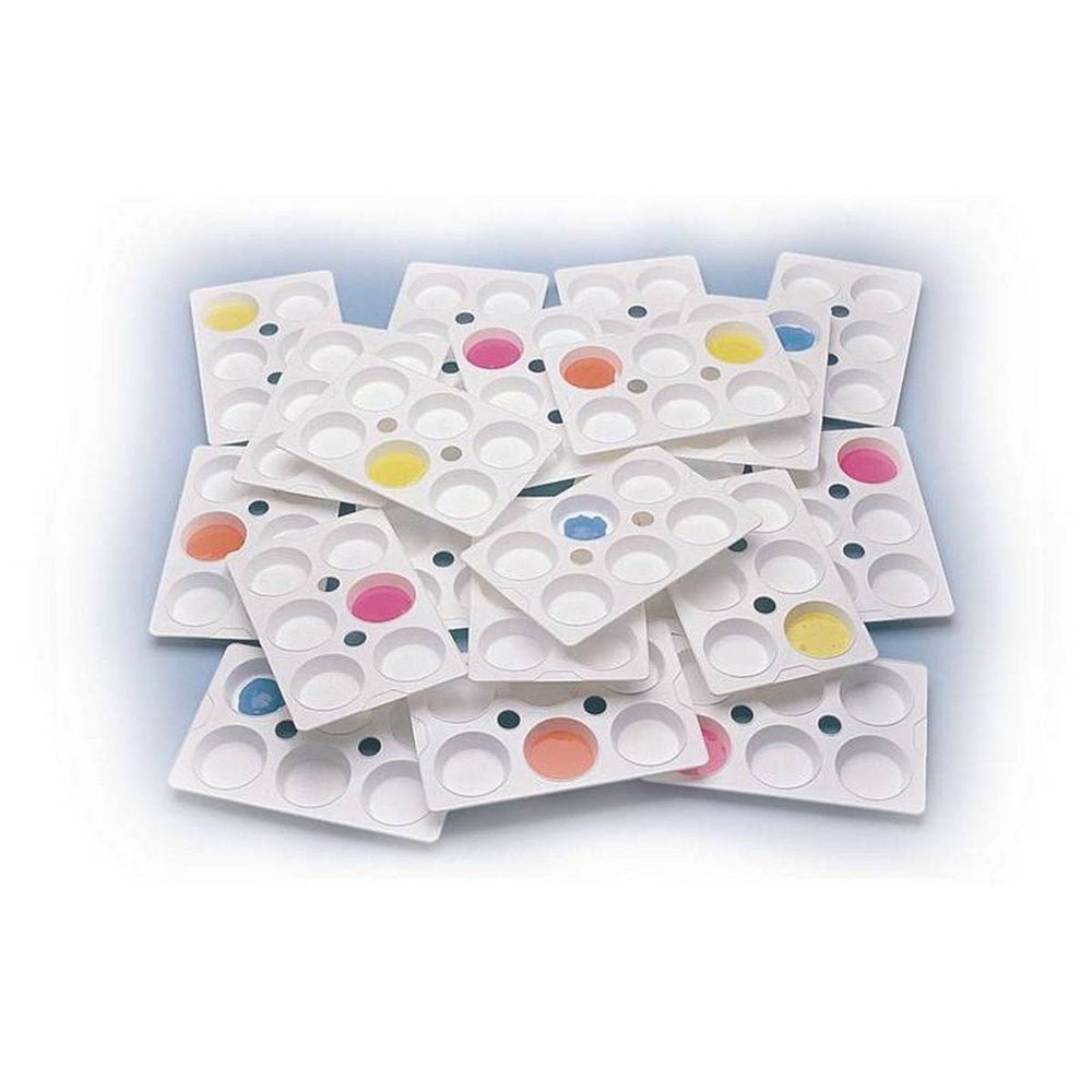 6 Well Paint Palette - Pack of 24 - ABC School Supplies