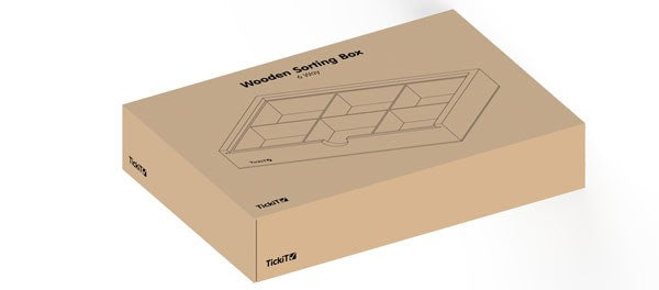 **Wooden 6 Way Sorting Box