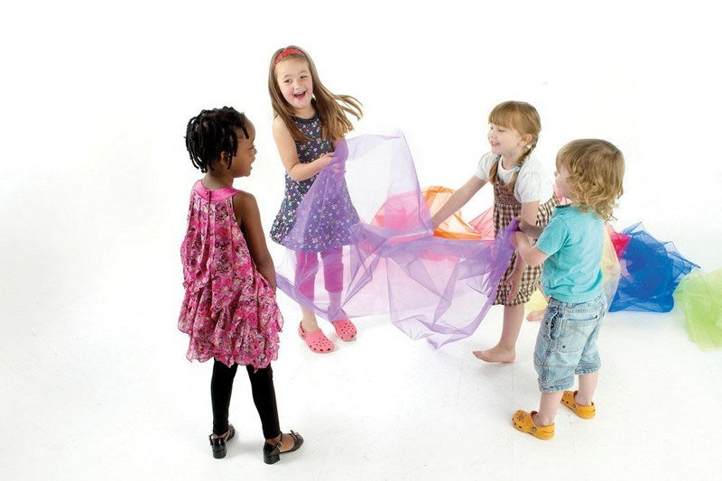 Rainbow Organza Fabric