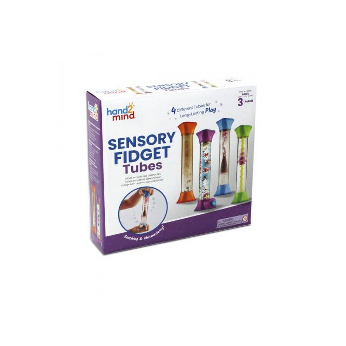 Sensory Fidget Tubes, Set of 4