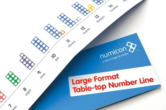 Numicon Large Format Table Top Number Line