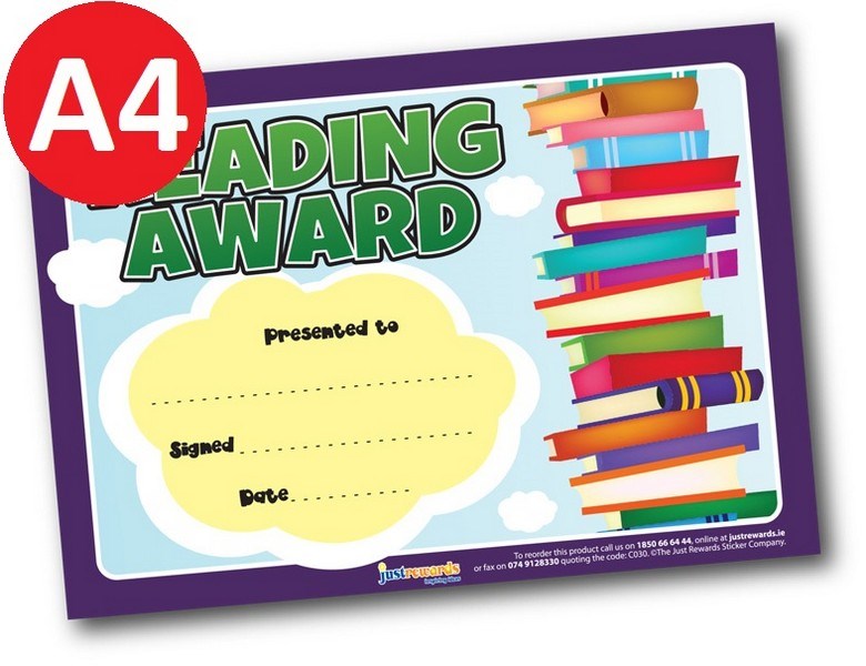 **Just Rewards Certificates Jumbo Reading Award