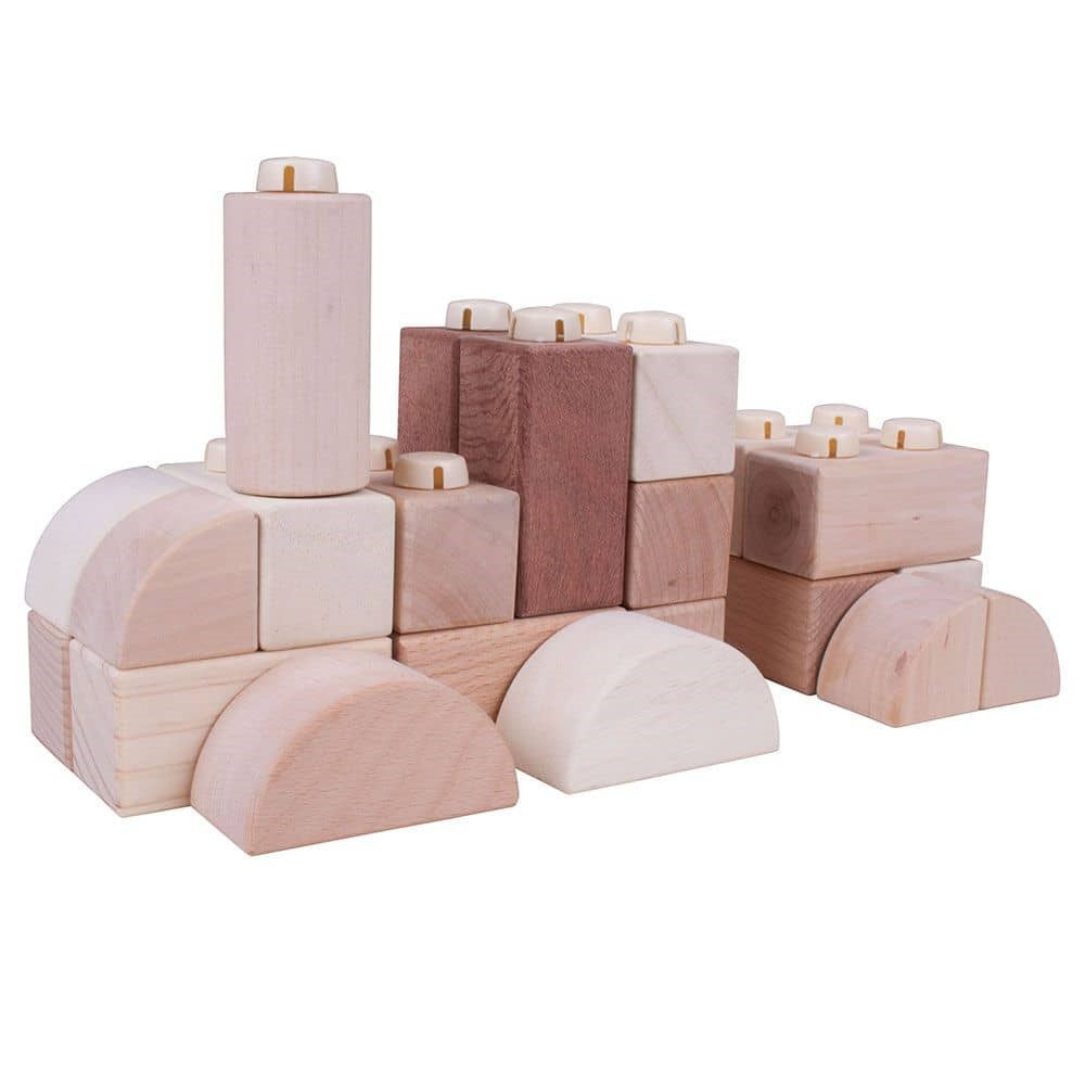 Natural Click Blocks (100 Pieces)