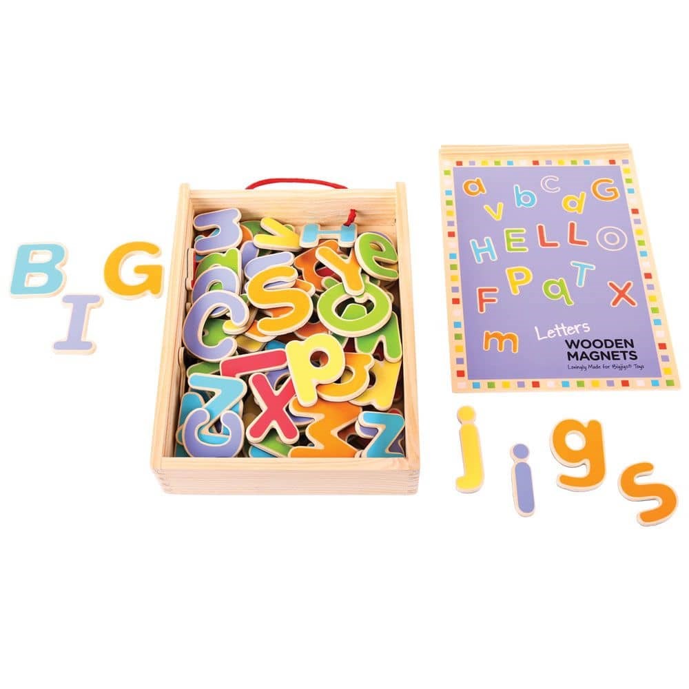Bigjigs Wooden Magnetic Letters (Lowercase)