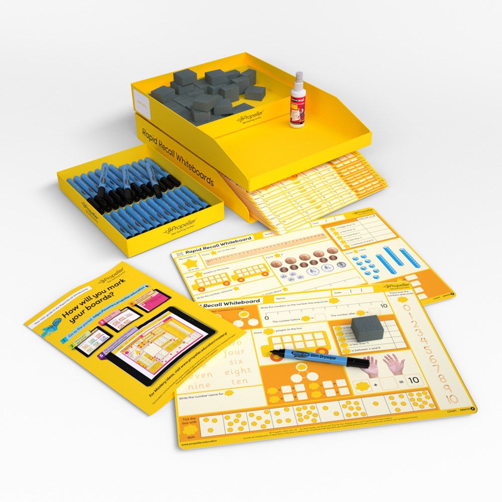 **1st Class Rapid Recall A3 Whiteboards 30 Pack