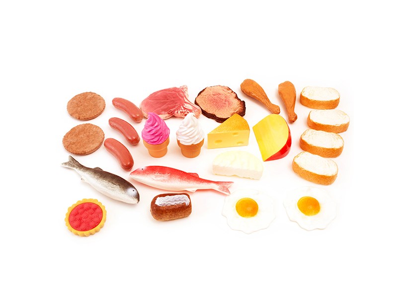 Set Of Assorted Play Food - 24Pcs