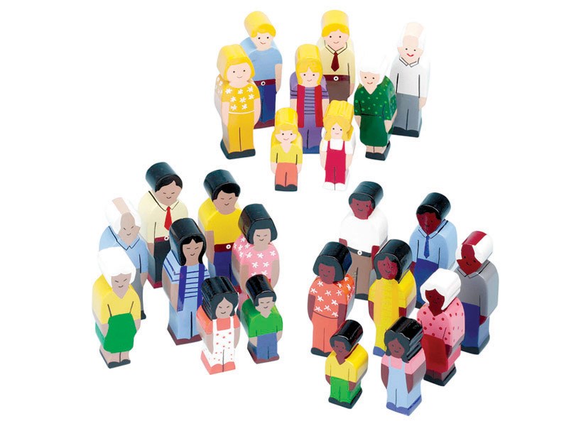 Wooden People Of The World Play Set