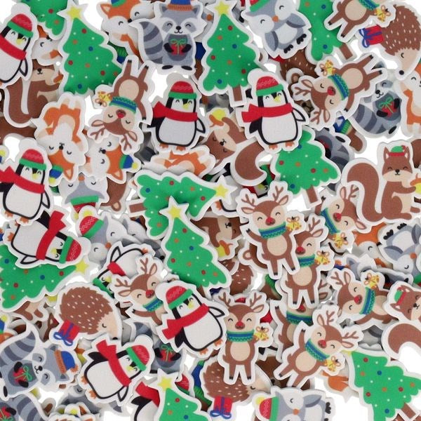 Christmas Crafting - Festive Foam Stickers Pack of 108