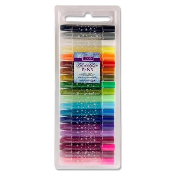 Icon Glitter Glue Pens Pack Of 20