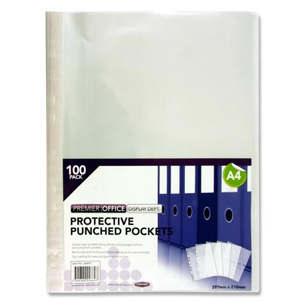 Concept Blue A4 Polypockets Pack of 100