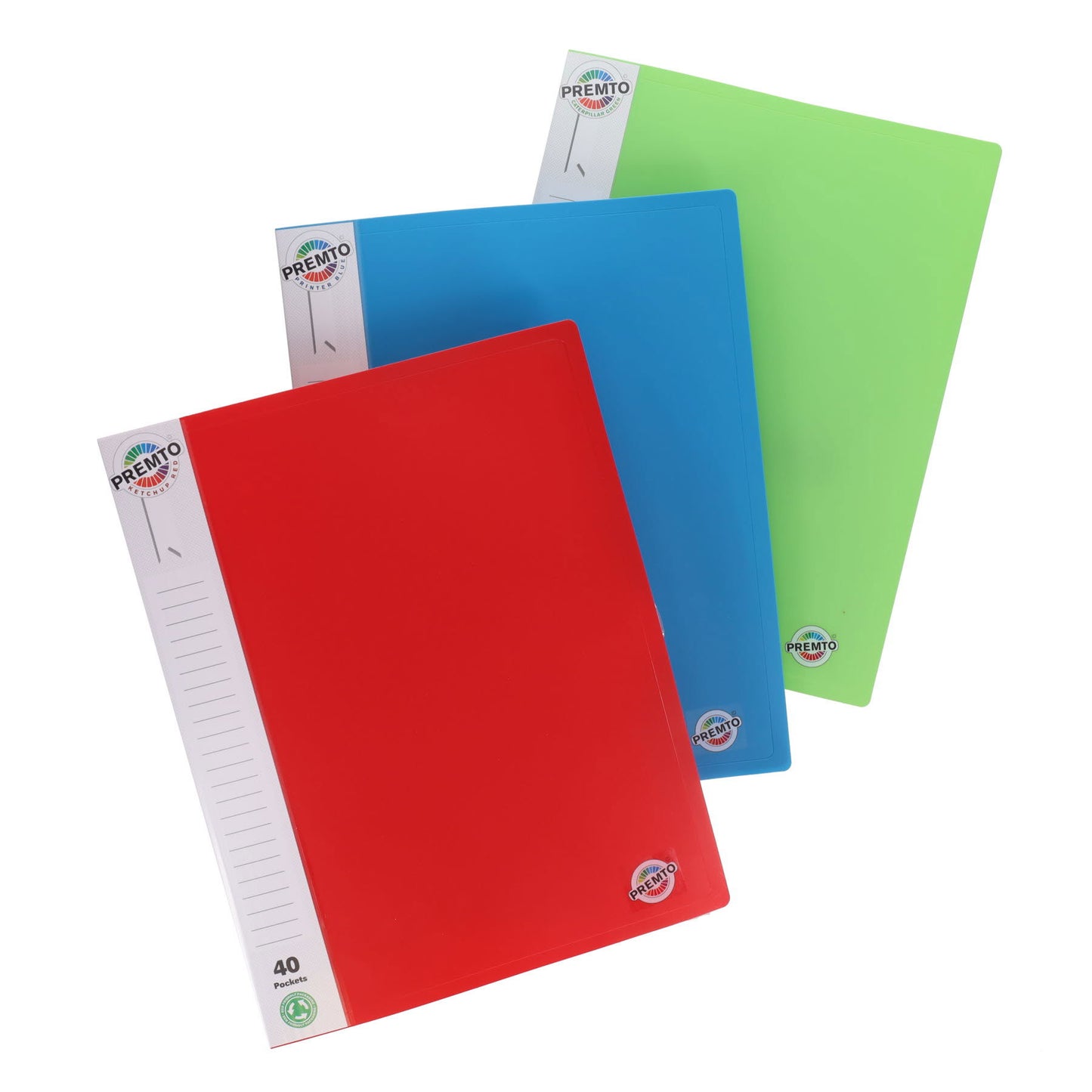 Premto A4 40 Pocket Display Book Pack of 3