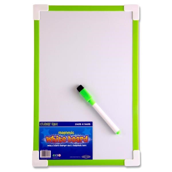 Clever Kidz Magnetic Dry Wipe Whiteboard 20X30Cm