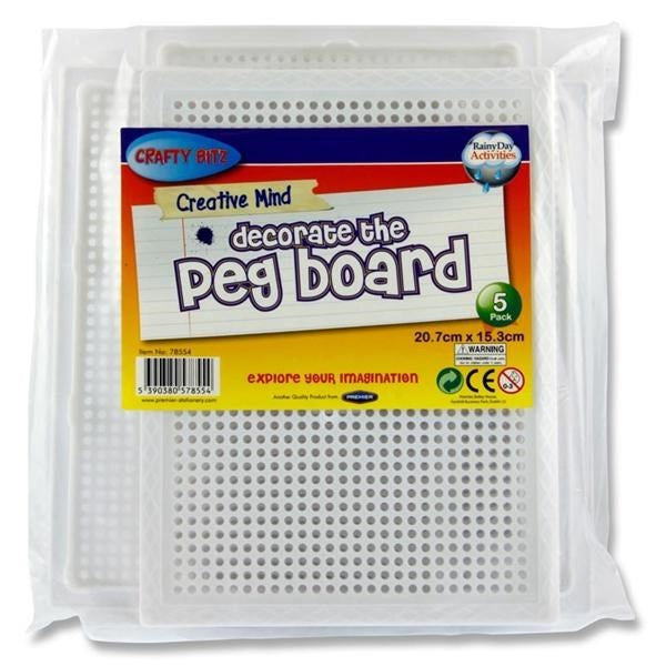 Crafty Bitz Pegboards Pack Of 5