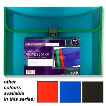 **Concept Depot Foolscap Snap Close Document Wallet