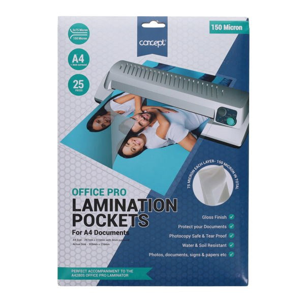 Pro:Form A4 Laminating Pouches (Pack of 25)