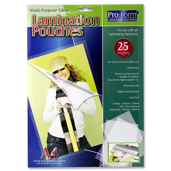 Pro:Form A4 Laminating Pouches (Pack Of 25)