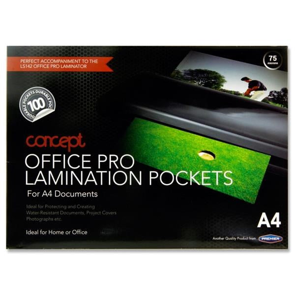 Concept A4 Laminating Pouches Pack Of 100
