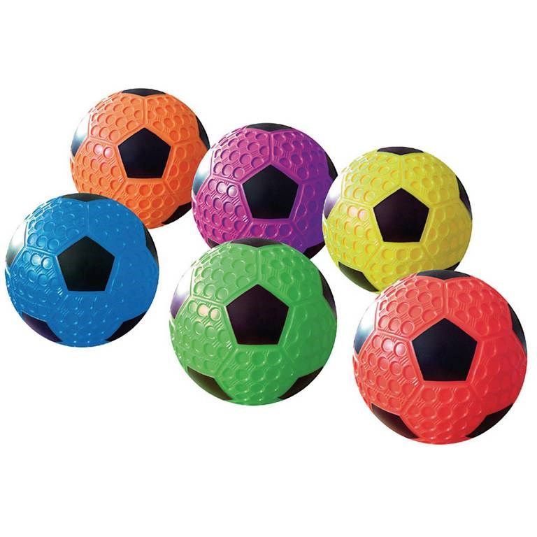 Everyday Dimple Soccer Balls - Assorted - 200mm - Pack of 6