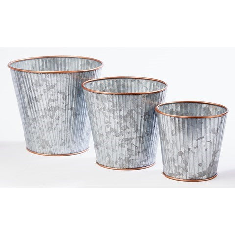 Metal Planters 3pk