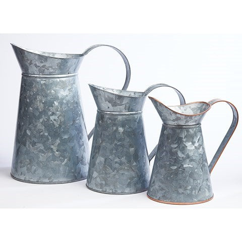 Metal Jugs 3pk - Different Sizes