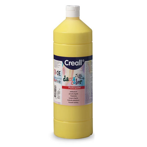 Creall 1 Litre Bottle Poster Paint - Primary Yellow