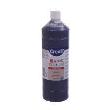 Creall 1 Litre Bottle Poster Paint - Black