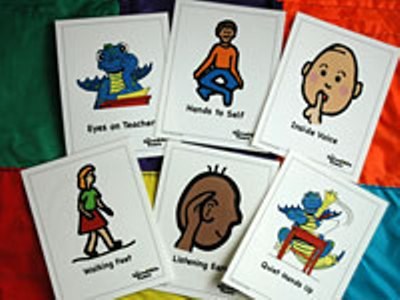 Incredible Years - School Rules A4 Cue Cards (Laminated) - Set Of 7