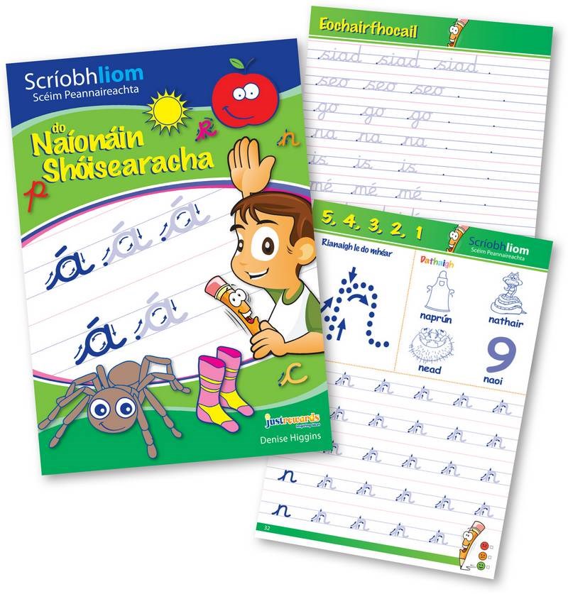 Scriobh Liom Do Naionain Shoisearacha (Book & Practice Copy Set)