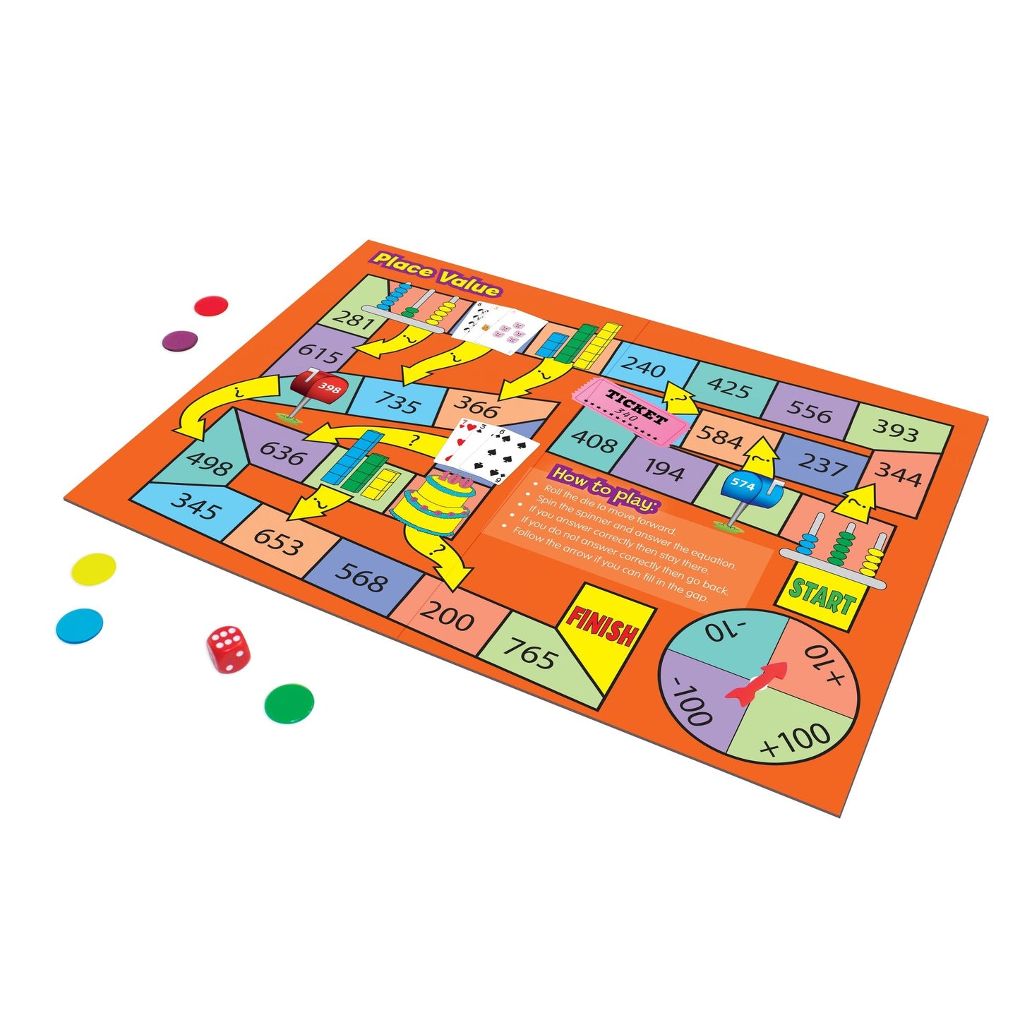 Junior Learning Maths Board Game Set Of 4