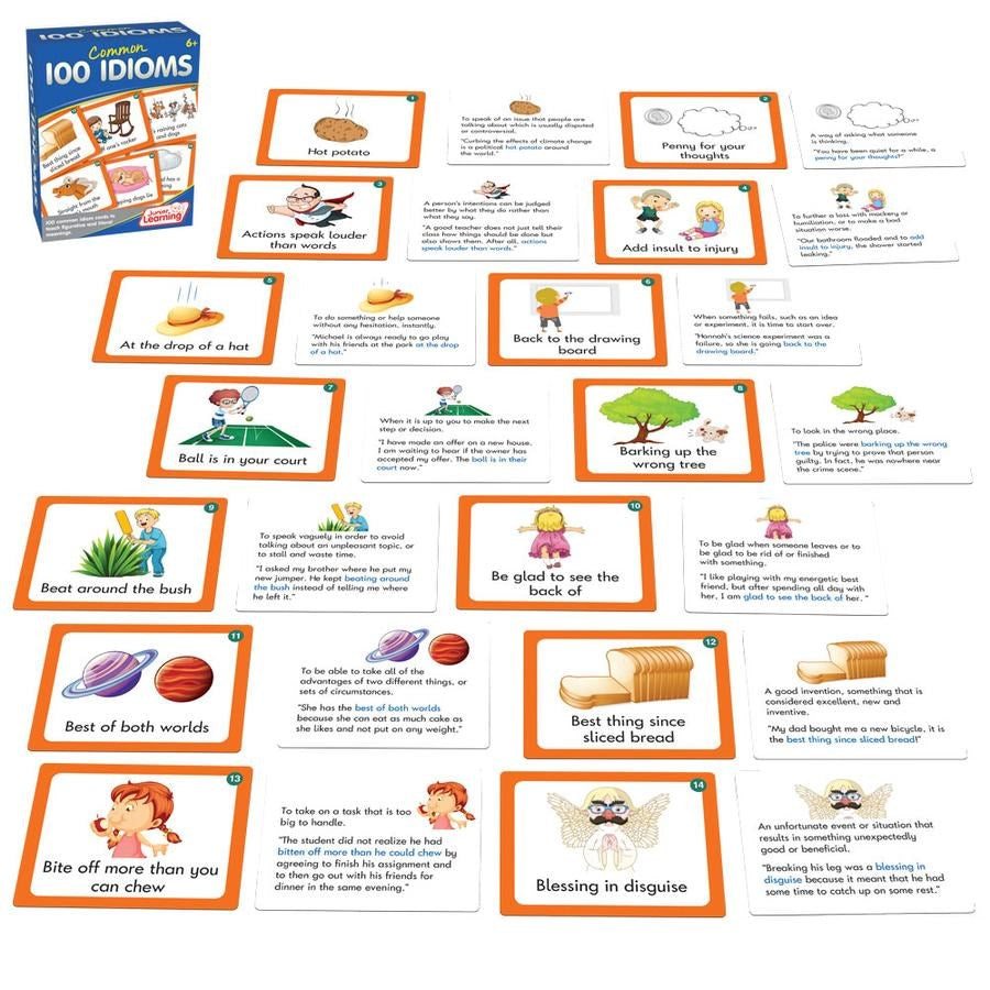 Junior Learning Common Idioms 100Qty