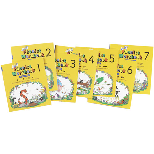 Jolly Phonics Workbook Set Of Books 1-7