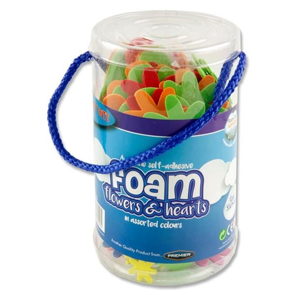 Foam Flowers & Hearts Tub