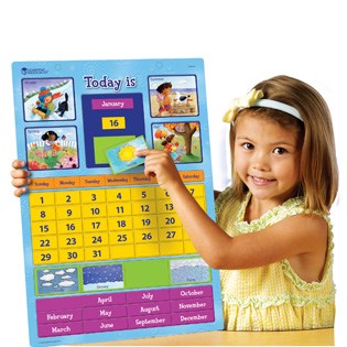 **Learning Resources Magnetic Learning Calendar
