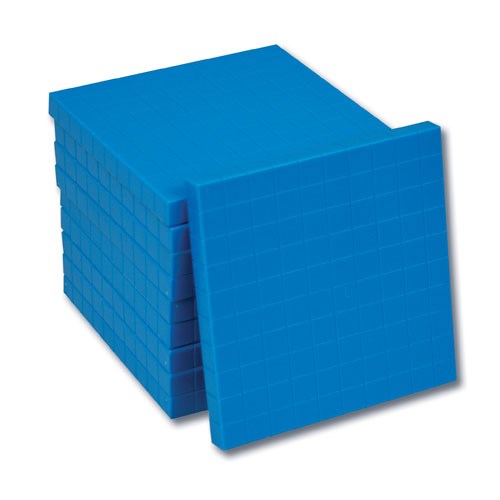 Learning Resources Base Ten Flats Plastic (Set Of 10)