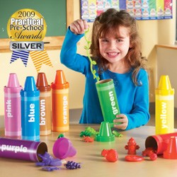 Rainbow Sorting Crayons