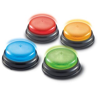 Learning Resources Lights And Sounds Buzzers (Set Of 4)