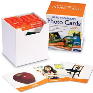 Learning Resources Basic Vocabulary Photo Card Set