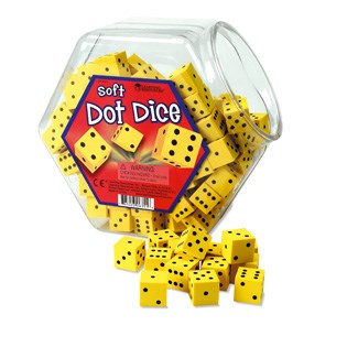 Learning Resources Soft Foam Dot Dice (Set Of 200)