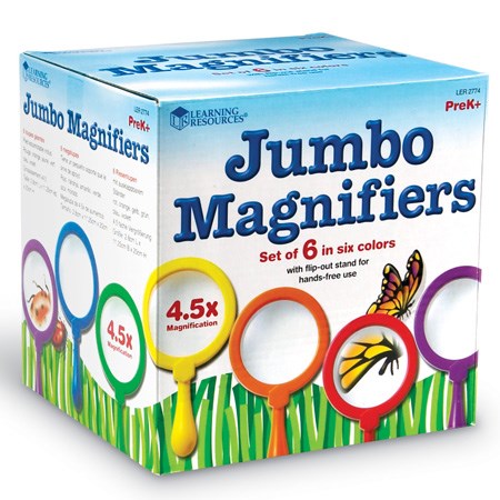 Learning Resources Primary Science® Jumbo Magnifiers (Set Of 6)