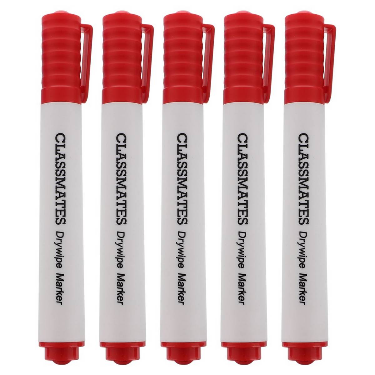 Classmates Whiteboard Marker Red, Chisel Tip - Pack Of 10