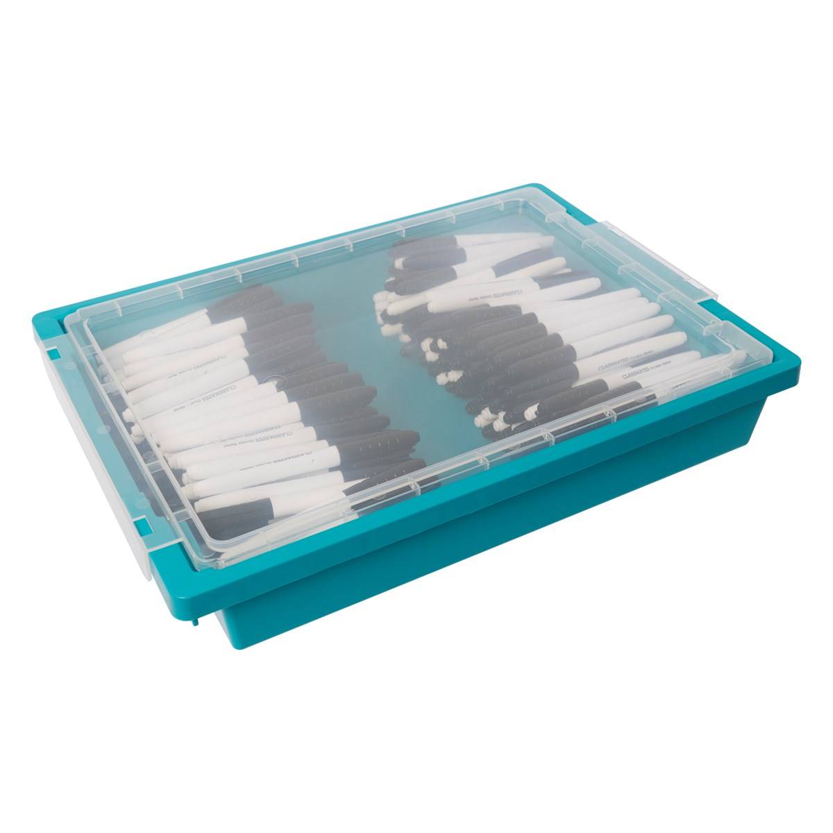 Classmates Whiteboard Marker Black, Bullet Tip Pack Of 200 Incl Free Tray