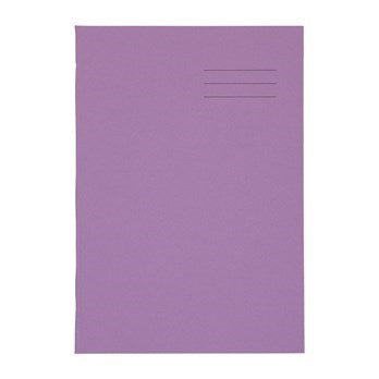 A4 Exercise Book 80 Page, 8Mm Ruled With Margin, Purple - Pack Of 50