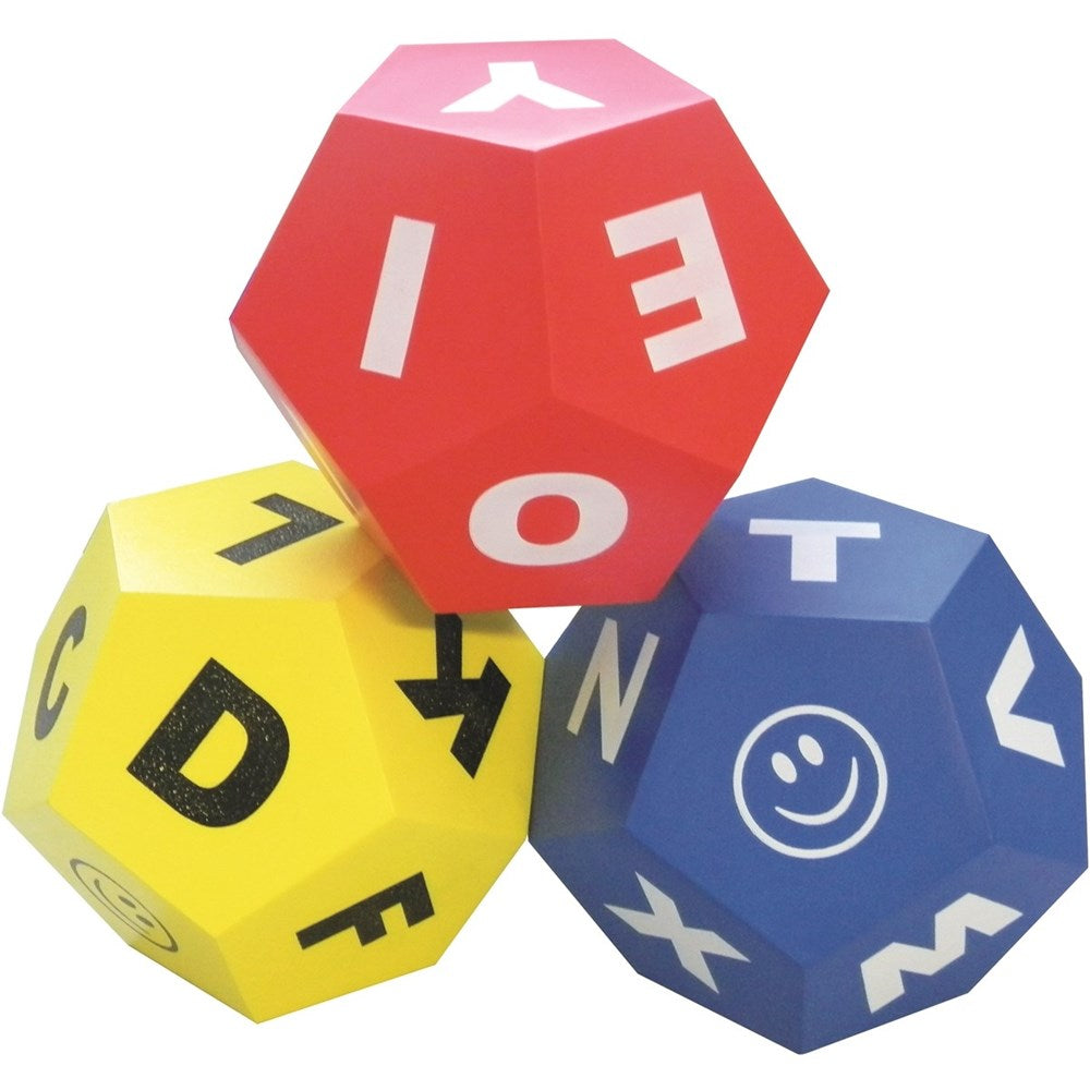 Set Of 3 Educational Dice