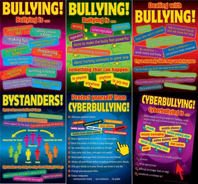 Bullying in a Cyber World Posters - Upper Set of 6